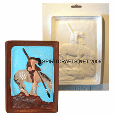 END OF TRAIL SOUTHWEST INDIAN PLASTER MOLD (8.25" HT)