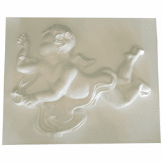EXTRA LARGE CHERUB PLASTER MOLD<br>  (17" x 13")