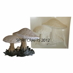 EXTRA LARGE MUSHROOMS PLASTER MOLD (15" x 11")