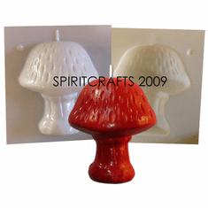 EXTRA LARGE ROUND MUSHROOM CANDLE <br>MOLD (6",1 lb 10 oz)