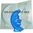 FACE IN MOON CANDLE MAKING MOLD (6.75" HT, 14 oz)