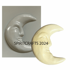 FACE IN MOON <br> PLASTER CRAFT <br> MOLD (6" x 4.5")