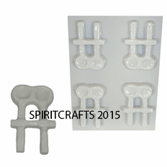 FEMALE FEMALE LGBT SOAP MAKING MOLD (4 WELL)