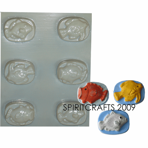 FISHERMANS SOAP MOLD, 6 WELL (3 STYLE)