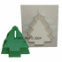 FLAT CHRISTMAS TREE <br>PILLAR CANDLE MOLD<br> (2" HT, 7 oz)