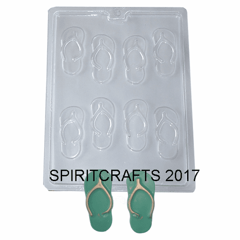 FLIP FLOP CHOCOLATE CANDY MOLD (8 WELL)