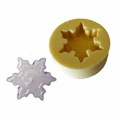 FLOATING SNOWFLAKE POLYURETHANE CANDLE MOLD (4.25" X 1")