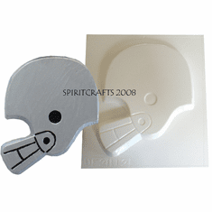 FOOTBALL HELMET PLASTER CASTING MOLD (7" x 8")