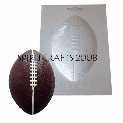 FOOTBALL PLASTER CASTING MOLD (3.25" x 5")