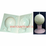 FOOTED BALL<br> CANDLE MOLD<br>  (2.25" DIA, 2.75 oz)