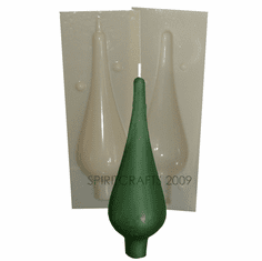 FOOTED TALL TEARDROP CANDLE MOLD (7.5", 6 oz)