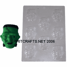 FRANKENSTEIN HALLOWEEN EMBED / CANDY MOLD, 8 on 1