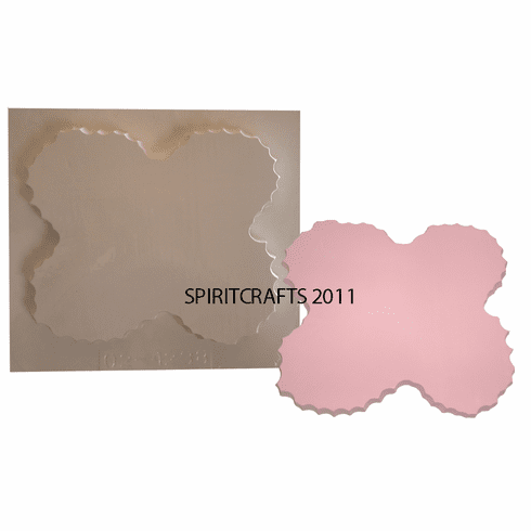 FREEFORM TRAY PLASTER CASTING MOLD (8.25" x 7.25")