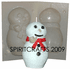 FROSTY SNOWMAN <br>CANDLE MAKING MOLD<br> (6.5" HT, 1 lb 11 oz)
