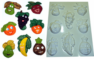 FRUIT VEGETABLE AND FOOD PLASTER MOLDS