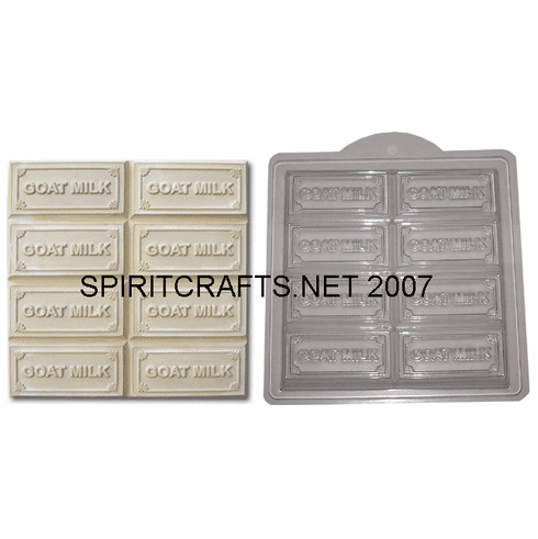 GOAT MILK SOAP BAR TRAY MOLD, 8 BARS