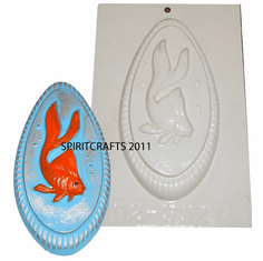 GOLDFISH OVAL PLASTER CASTING MOLD (6.5" x 3.5")