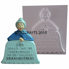 GRANDMA PLASTER CASTING MOLD (10.5" x 12")
