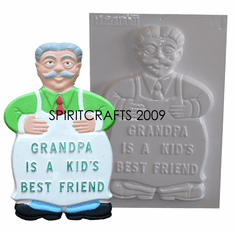 GRANDPA PLASTER CASTING MOLD (12.75" HT x 8")