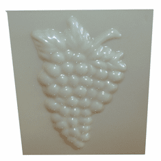 GRAPE BUNCH<BR>WAX APPLIQUE MOLD<BR> (3" x 4.75")