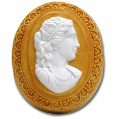 GUEST CAMEO SOAP MOLD, 5 WELL