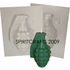 HAND GRENADE PLASTIC CANDLE MOLD (4.5" HT, 6.5 oz)