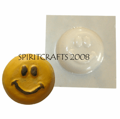 HAPPY FACE SOAP MAKING MOLD (2.75" DIA)