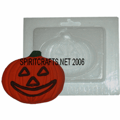 HAPPY JACK O LANTERN PLASTER / RESIN CASTING MOLD (3.5")