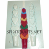 HEART TAPER CANDLE MOLD (7" HT, 3 oz)