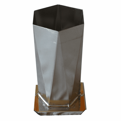 HEXAGON OBLIQUE MOLD, 2" x 3.5" x 5" ( 1 lb)