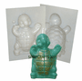 HIGH FIVE TURTLE<BR> CANDLE MOLD<BR> (5.75", 14 oz)