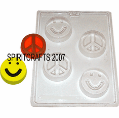 HIPPIE SOAP MAKING MOLD, 4 WELL