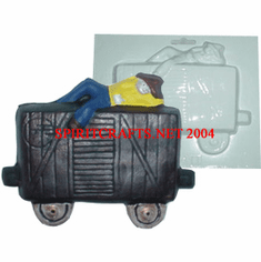 HOBO TRAIN CAR PLASTER MOLD (7.25" x 6")