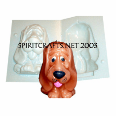 HOUND DOG CANDLE MOLD <br> (5.5" HT, 1 LB 2 OZ)