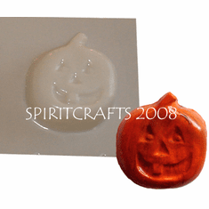 JACK O LANTERN <br>PUMPKIN SOAP <br>MOLD (3" HT)