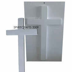 JUMBO CROSS PLASTER CASTING MOLD (15.75" HT)