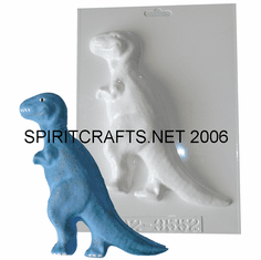 KIDS TYRANNOSAURUS REX DINOSAUR PLASTER MOLD (8" HT)