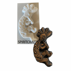 KOKOPELLI PLASTER<br> CRAFT MOLD<br> (5.75" HT x 2.5")