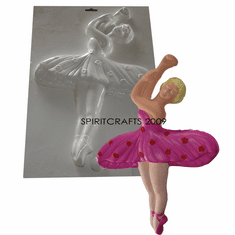 LARGE BALLERINA DANCER PLASTER MOLD (15.75" HT)