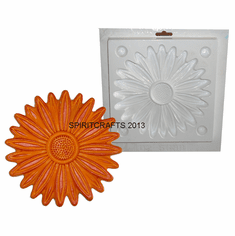 LARGE DAISY BLOSSOM PLASTER MOLD (8" DIA)