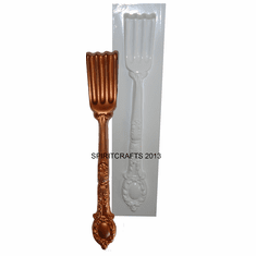LARGE FORK PLASTER CASTING MOLD (2.75" x 19")