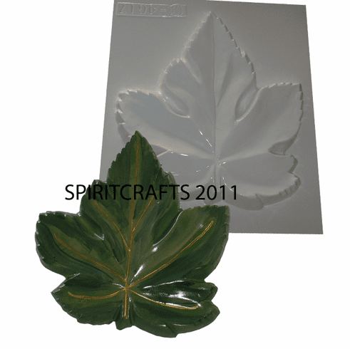 LARGE LEAF PLASTER CASTING MOLD (9" x 9.75")