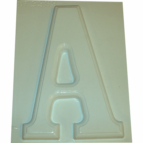 LARGE LETTER "A" PLASTER CASTING MOLD (10" HT)
