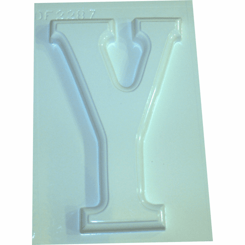 LARGE LETTER "Y" PLASTER CASTING MOLD (10" HT)