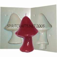 LARGE MAGIC <br>MUSHROOM CANDLE <br> MOLD (5.5" HT, 14 oz)