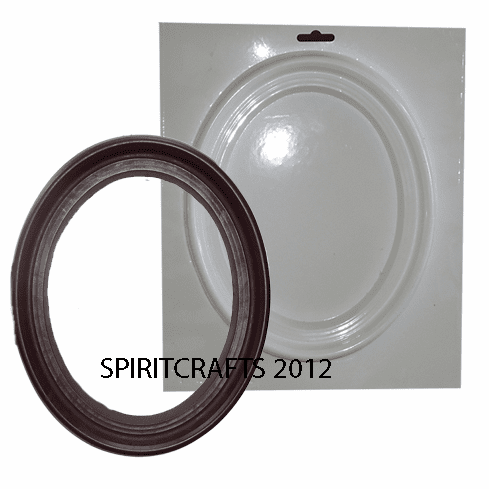 LARGE OVAL FRAME PLASTER MOLD (8" x 10")