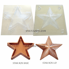 LARGE STAR BOX PLASTER / CHOCOLATE MOLD (9" DIA)