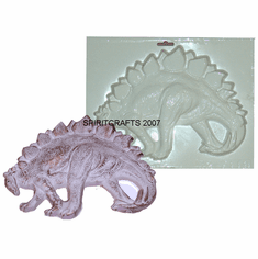 LARGE STEGOSAURUS PLASTER CRAFT MOLD (11" x 8")