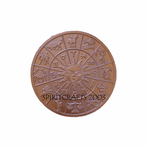 LARGE SUN & ZODIAC PLASTER MOLD (17" DIA) (XL)