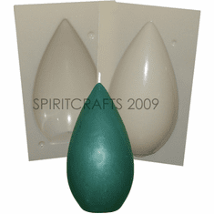 LARGE TEARDROP CANDLE MAKING MOLD (7" HT, 1 lb 12 oz)